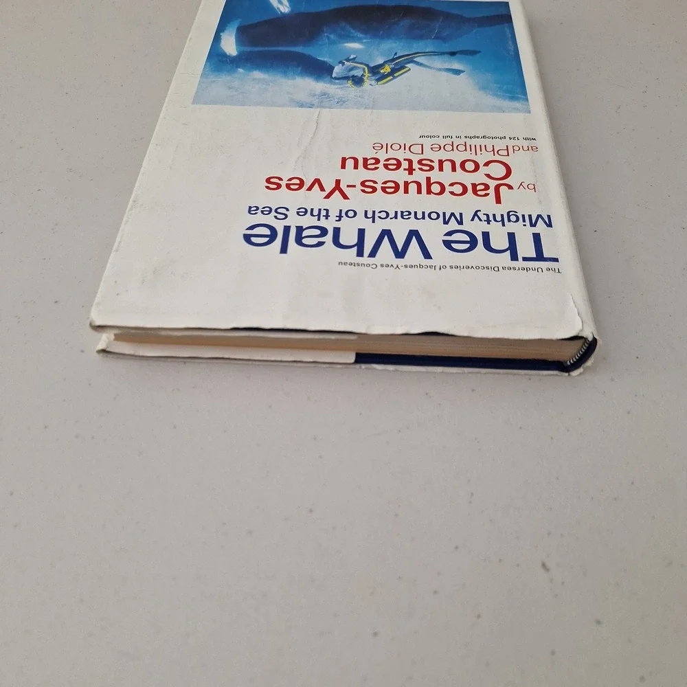 The Whale: Mighty Monarch of the Sea By Jacques Cousteau HC DJ 1970